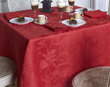 4 serviettes de table tivoli velours 58×58 cm Le Jacquard Français