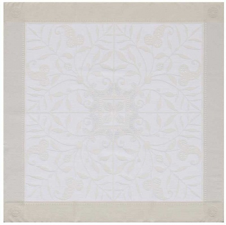 4 serviettes de table Vene­zia ivoire 58×58 cm Le Jacquard Français