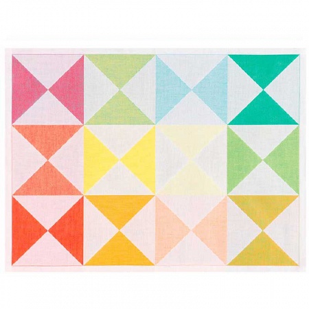 4 sets de table origami multi­co­lore 48×36 cm Le Jacquard Français