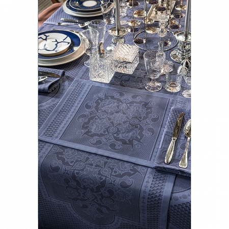 4 sets de table Palais Véni­tien Adria­tique 50×36 cm Le Jacquard Français