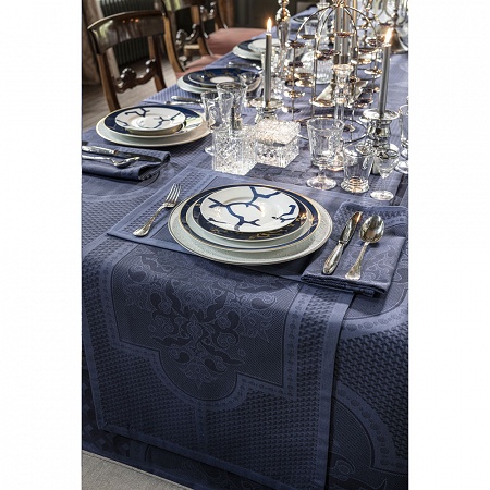 4 sets de table Palais Véni­tien Adria­tique 50×36 cm Le Jacquard Français