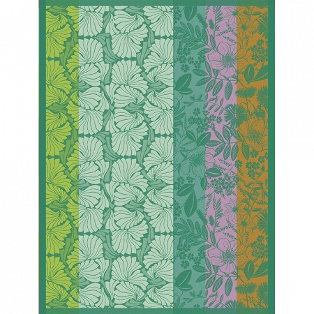 4 Torchons Cottage Jardin 60×80 cm Le Jacquard Français