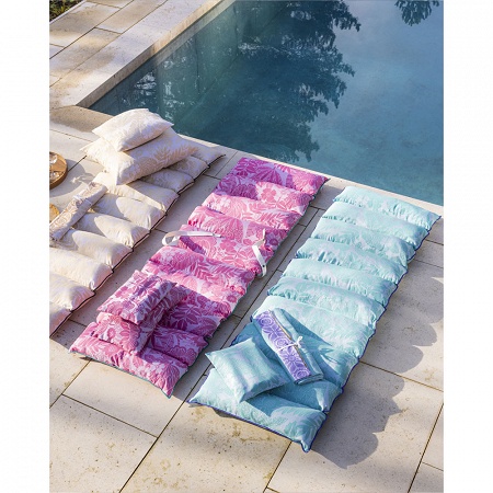 Mate­las bain de soleil Barbade Grena­dine 60×190 cm Le Jacquard Français