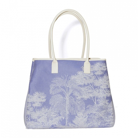 Sac Shop­ping Paysage Bleu Taille unique Le Jacquard Français