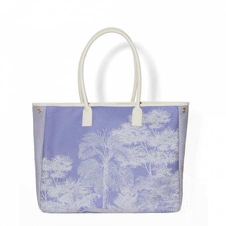 Sac Shop­ping Paysage Bleu Taille unique Le Jacquard Français