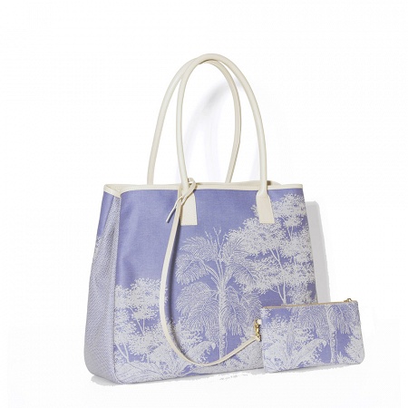 Sac Shop­ping Paysage Bleu Taille unique Le Jacquard Français