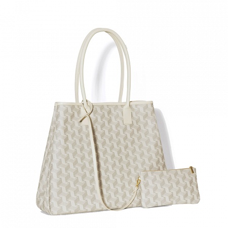 Sac Shop­ping Picto Beige Taille Unique Le Jacquard Français