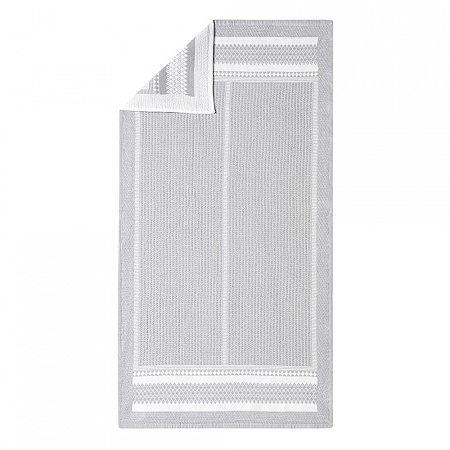 Serviette de toilette Bath Club Gris Miné­ral 50×100 cm Le Jacquard Français