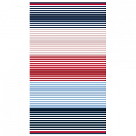 Drap de plage Tropi­cal Navy 90×180 cm Tommy Hilfi­ger