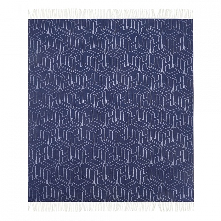 Plaid TH Cube Navy 130×170 cm Tommy Hilfi­ger